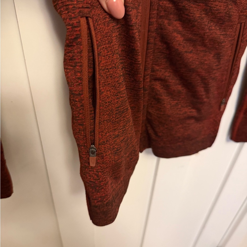 Figs Countourknit Full Zip Jacket Marked Burnt Orange color Size XXS scrubs - Picture 5 of 6